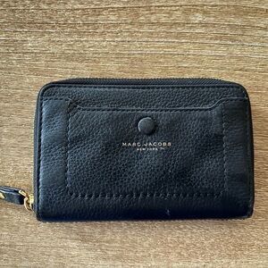 Marc Jacobs Black Leather Card Holder